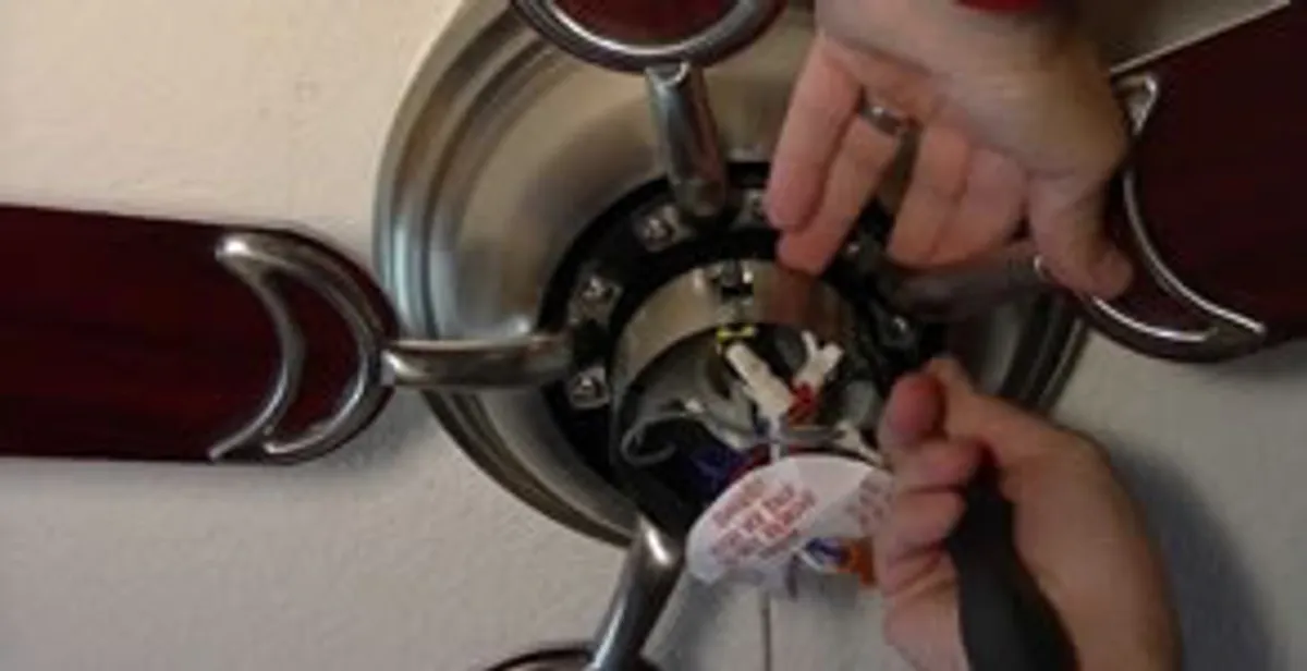 Ceiling fan installation with electrical wiring and mounting by professional electrician in Cambridge, MA