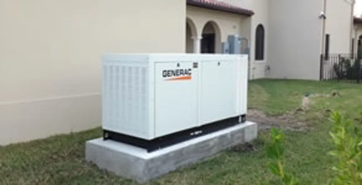 generator installation service showing standby generator professionally installed for residential power backup in Cambridge, MA