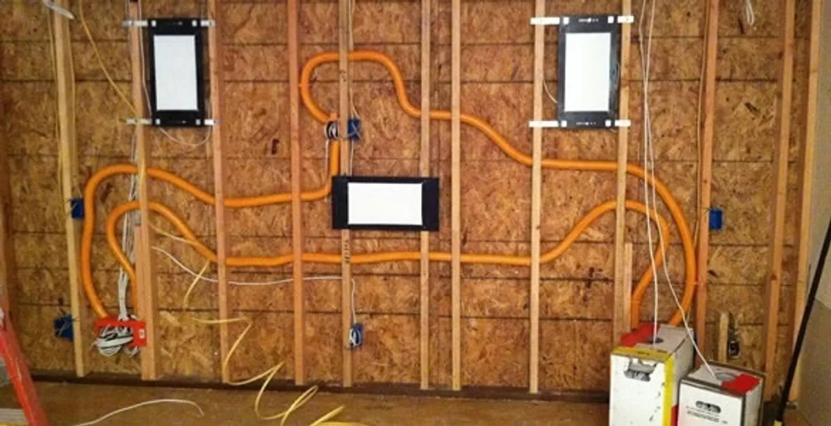 new construction wiring project displaying complete electrical system layout installed by professionals in Cambridge, MA