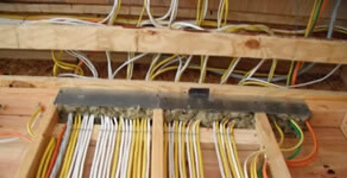 new construction wiring services with organized electrical rough-in performed by licensed electricians in Cambridge, MA