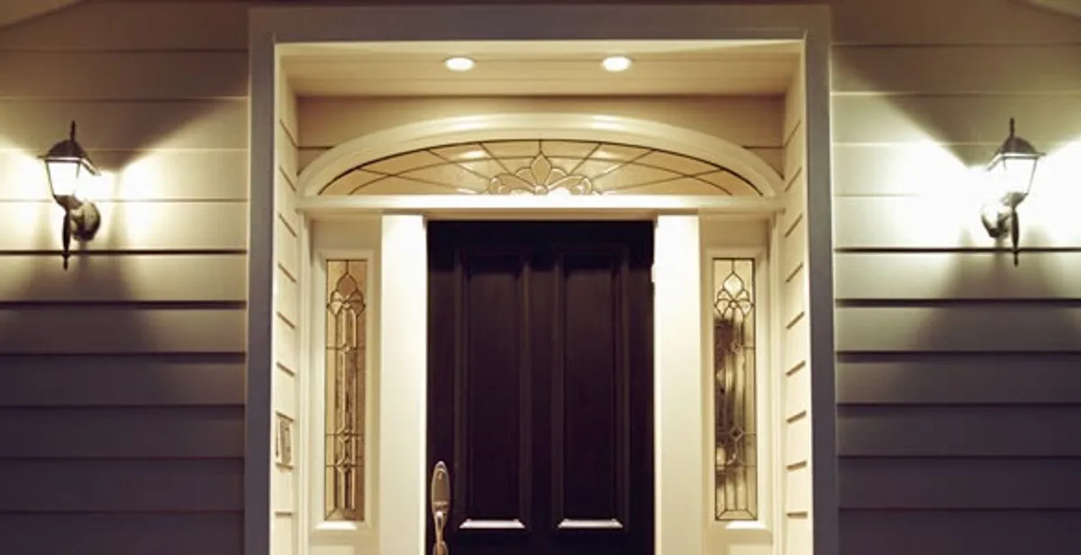 security light installation services with professionally installed entryway lighting in Cambridge, MA