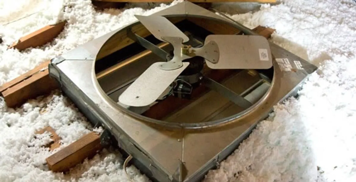 whole house fan installation services with attic-mounted ventilation unit in Cambridge, MA